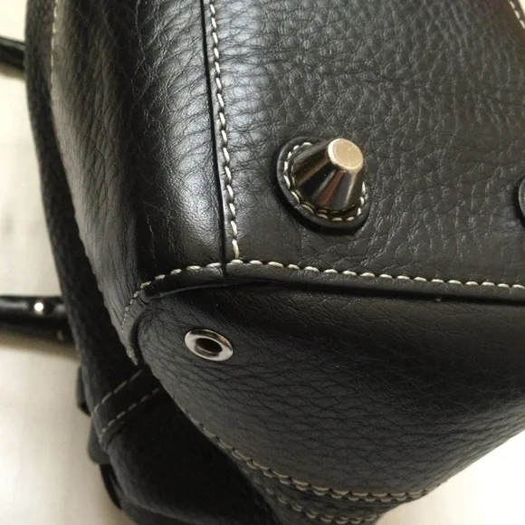 Coach Hampton Carryall F13084 Black Pebbled Leather - Picture 13 of 16